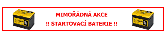 Akce na startovac� baterie